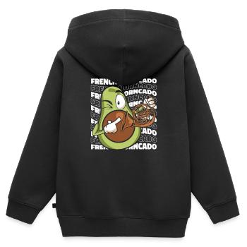 French Horn Horn player - Kids Premium Organic Zip-up Hoodie - black - Back - AI Model Kid Male (0cm)