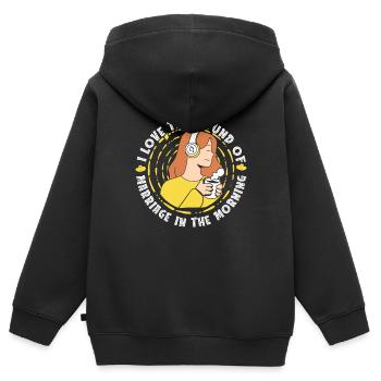 Tontechniker Sound Audio Engineer - Kinder Premium Organic Zip Hoodie - Schwarz - Hinten - AI Model Kid Male (0cm)