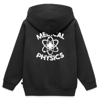 Physicien physicien - Sweat Premium à capuche zippé enfant bio - noir - Dos - AI Model Kid Male (0cm)