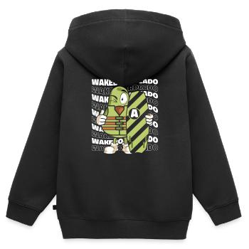 Wakeboarden Wakeboarding Wakeboard - Kinder Premium Organic Zip Hoodie - Schwarz - Hinten - AI Model Kid Male (0cm)