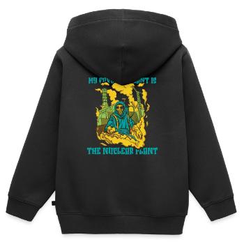 Physicien physicien - Sweat Premium à capuche zippé enfant bio - noir - Dos - AI Model Kid Male (0cm)