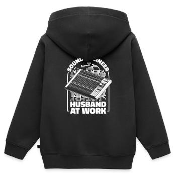 Tontechniker Sound Audio Engineer - Kinder Premium Organic Zip Hoodie - Schwarz - Hinten - AI Model Kid Male (0cm)