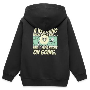Physicien physicien - Sweat Premium à capuche zippé enfant bio - noir - Dos - AI Model Kid Male (0cm)