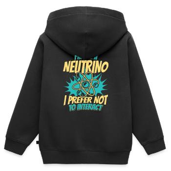 Physicien physicien - Sweat Premium à capuche zippé enfant bio - noir - Dos - AI Model Kid Male (0cm)