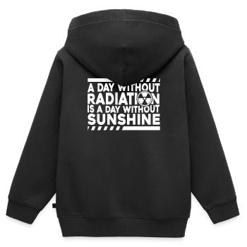Physicien physicien - Sweat Premium à capuche zippé enfant bio - noir - Dos - AI Model Kid Male (0cm)