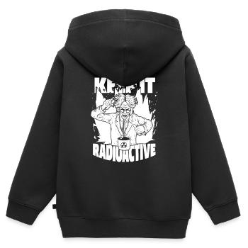 Physicien physicien - Sweat Premium à capuche zippé enfant bio - noir - Dos - AI Model Kid Male (0cm)