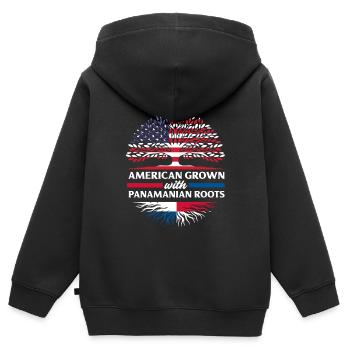 Lustiges Panama Panamaer Panamaerin Geschenk - Kinder Premium Organic Zip Hoodie - Schwarz - Hinten - AI Model Kid Male (0cm)