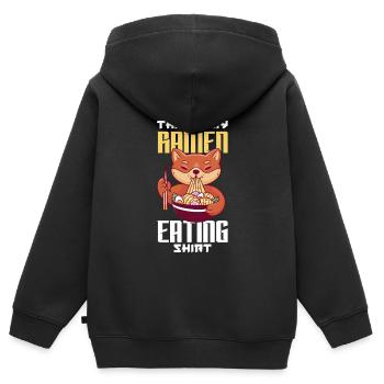 C’est mon ramen shirt drôle ramen cadeau - Sweat Premium à capuche zippé enfant bio - noir - Dos - AI Model Kid Male (0cm)