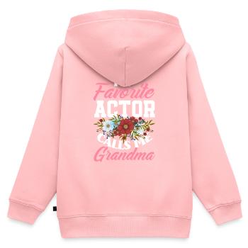 Lustiges Schauspieler Schauspielerin Geschenk - Kinder Premium Organic Zip Hoodie - Rosa - Hinten - AI Model Kid Female (0cm)