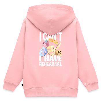 Lustiges Schauspieler Schauspielerin Geschenk - Kinder Premium Organic Zip Hoodie - Rosa - Hinten - AI Model Kid Female (0cm)