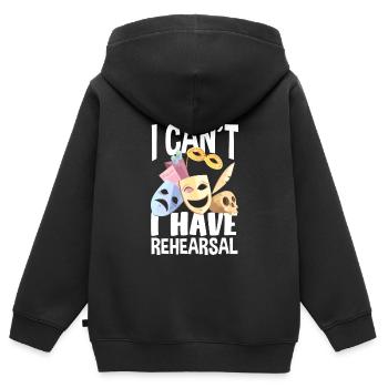 Lustiges Schauspieler Schauspielerin Geschenk - Kinder Premium Organic Zip Hoodie - Schwarz - Hinten - AI Model Kid Male (0cm)