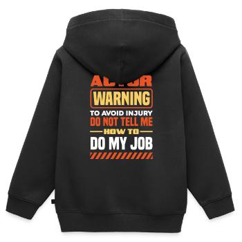 Lustiges Schauspieler Schauspielerin Geschenk - Kinder Premium Organic Zip Hoodie - Schwarz - Hinten - AI Model Kid Male (0cm)