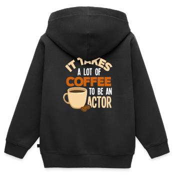 Lustiges Schauspieler Schauspielerin Geschenk - Kinder Premium Organic Zip Hoodie - Schwarz - Hinten - AI Model Kid Male (0cm)
