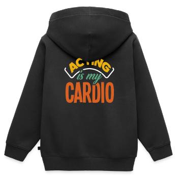 Lustiges Schauspieler Schauspielerin Geschenk - Kinder Premium Organic Zip Hoodie - Schwarz - Hinten - AI Model Kid Male (0cm)