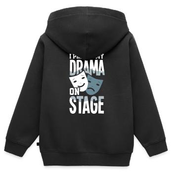 Lustiges Schauspieler Schauspielerin Geschenk - Kinder Premium Organic Zip Hoodie - Schwarz - Hinten - AI Model Kid Male (0cm)
