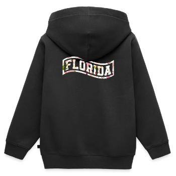Floride - Sweat Premium à capuche zippé enfant bio - noir - Dos - AI Model Kid Male (0cm)
