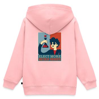 Biologie Biologe Lustig Molekularbiologe - Kinder Premium Organic Zip Hoodie - Rosa - Hinten - AI Model Kid Female (0cm)