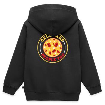 Biologie Biologe Zellen Molekularbiologe - Kinder Premium Organic Zip Hoodie - Schwarz - Hinten - AI Model Kid Male (0cm)
