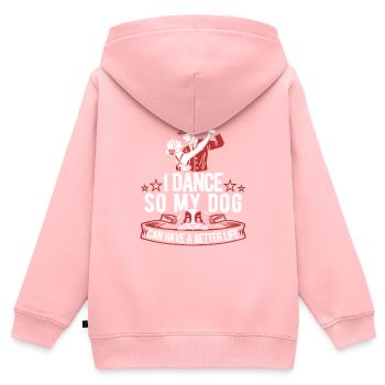 Dance teacher dog - Kids Premium Organic Zip-up Hoodie - rose - Back - AI Model Kid Female (0cm)