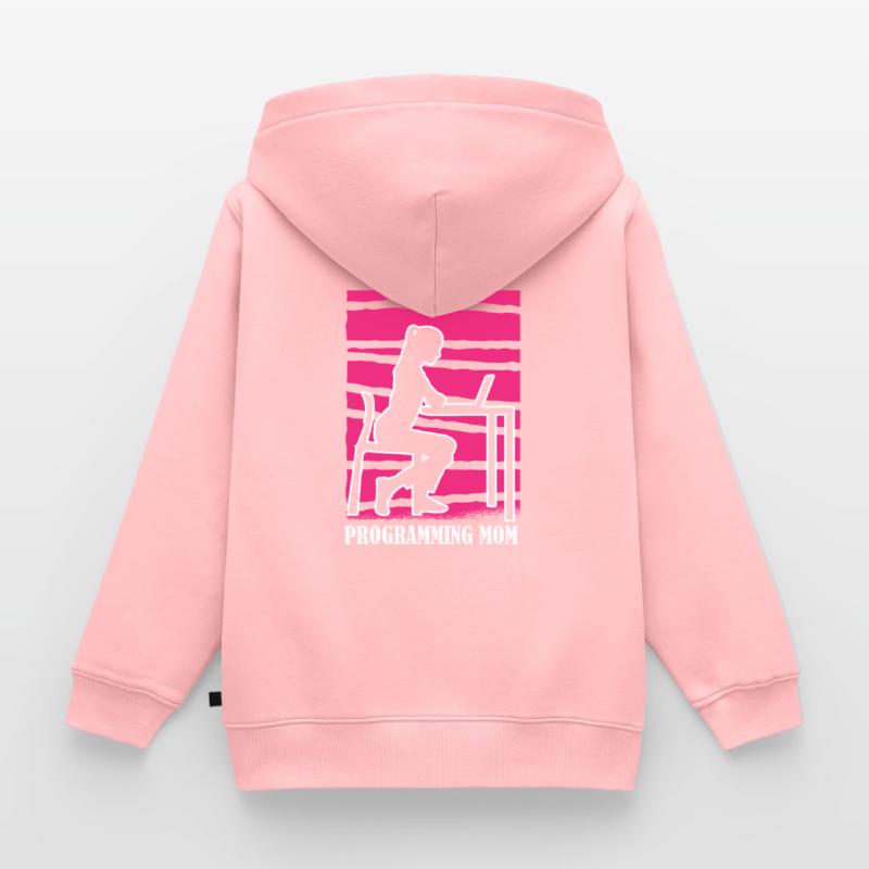 Entwickler Coder Programmierer Mama Kinder Premium Organic Zip Hoodie