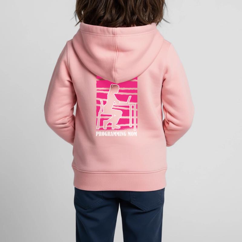 Développeur Coder Programmeur Mama Sweat Premium à capuche zippé enfant bio