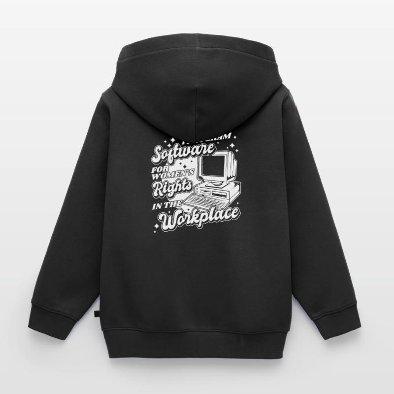Developer Coder Programmer Computer Sweat Premium à capuche zippé enfant bio