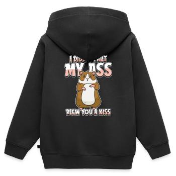 Guinea Pig Guinea Pig Humor - Kids Premium Organic Zip-up Hoodie - black - Back - AI Model Kid Male (0cm)