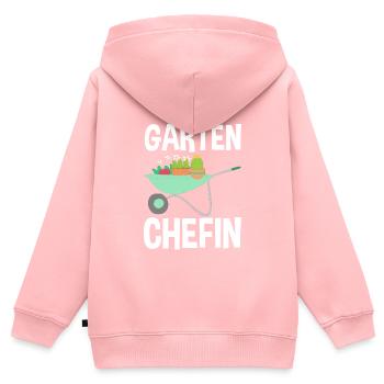 Garten Chefin Lustiges Gärtnerin Geschenk - Kinder Premium Organic Zip Hoodie - Rosa - Hinten - AI Model Kid Female (0cm)
