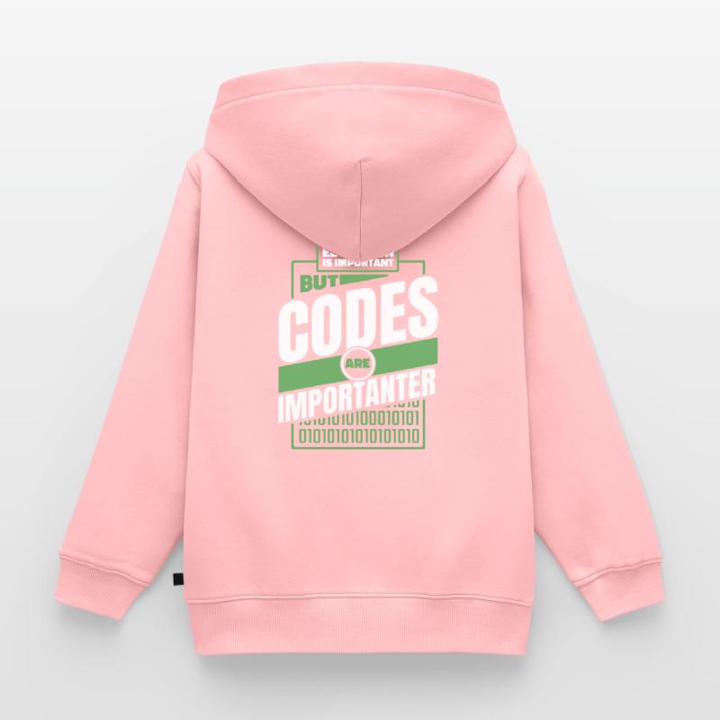 Developer Coder Programmer Funny Kids Premium Organic Zip-up Hoodie