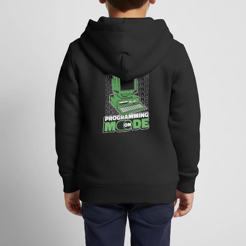 Developer Coder Programmer Computer Sweat Premium à capuche zippé enfant bio