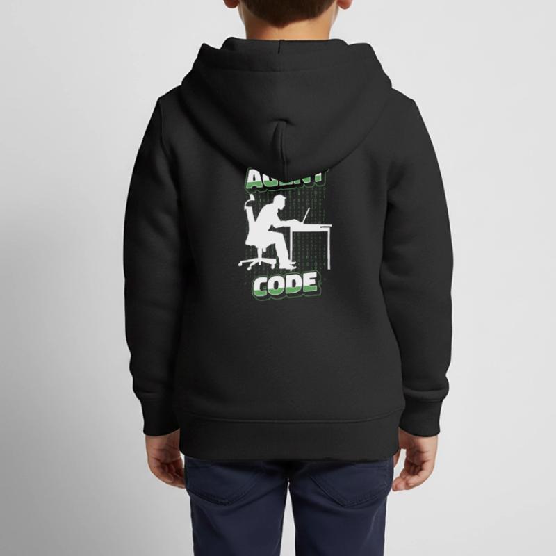 Entwickler Coder Programmierer Agent Kinder Premium Organic Zip Hoodie