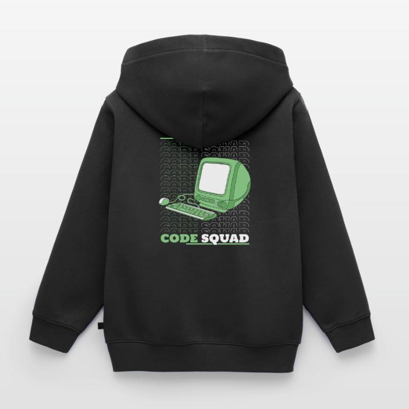 Entwickler Coder Programmierer Rechner Kinder Premium Organic Zip Hoodie