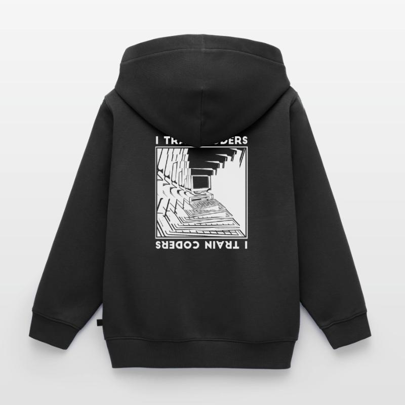 Entwickler Coder Programmierer Rechner Kinder Premium Organic Zip Hoodie