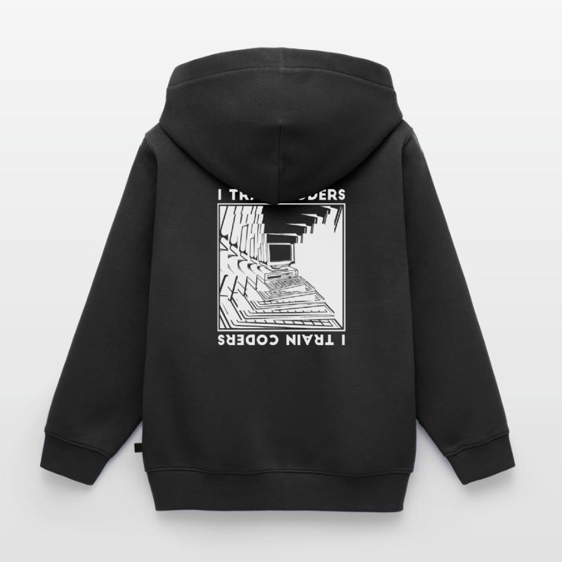 Entwickler Coder Programmierer Rechner Kinder Premium Organic Zip Hoodie