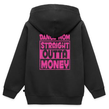Mom Mutter Mutter Tanz Mutter - Kinder Premium Organic Zip Hoodie - Schwarz - Hinten - AI Model Kid Male (0cm)
