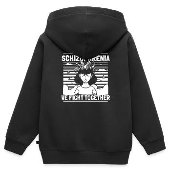 Psychologie Psychologe - Kinder Premium Organic Zip Hoodie - Schwarz - Hinten - AI Model Kid Male (0cm)