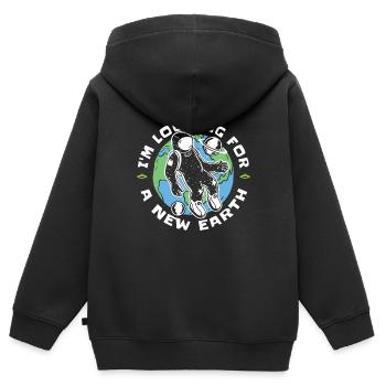 Espace Espace Terre Colonisation de l’espace - Sweat Premium à capuche zippé enfant bio - noir - Dos - AI Model Kid Male (0cm)