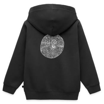 Biologie Biologe Zellen - Kinder Premium Organic Zip Hoodie - Schwarz - Hinten - AI Model Kid Male (0cm)