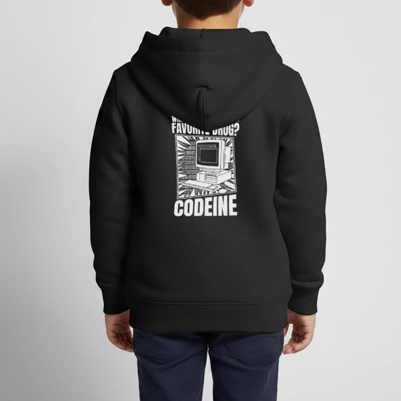 Developer Coder Programmer Computer Sweat Premium à capuche zippé enfant bio