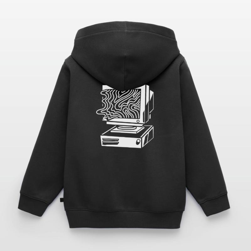 Developer Coder Programmer Computer Sweat Premium à capuche zippé enfant bio