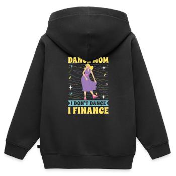 Mom Mutter Mutter Tanz Mutter - Kinder Premium Organic Zip Hoodie - Schwarz - Hinten - AI Model Kid Male (0cm)