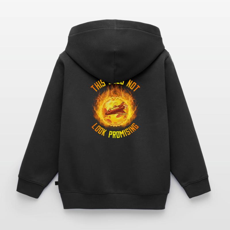 Space Space Astroid Space Colonization Kids Premium Organic Zip-up Hoodie