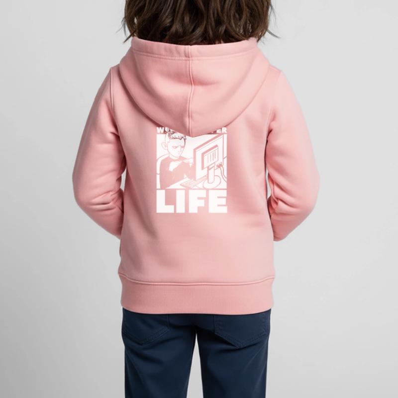 Web Developer Web Developer Life Kids Premium Organic Zip-up Hoodie
