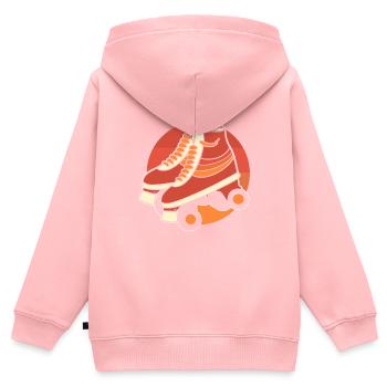 Retro-Rollschuhe Inlineskater - Kinder Premium Organic Zip Hoodie - Rosa - Hinten - AI Model Kid Female (0cm)
