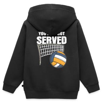 You Just Got Served! Verteidiger - Kinder Premium Organic Zip Hoodie - Schwarz - Hinten - AI Model Kid Male (0cm)