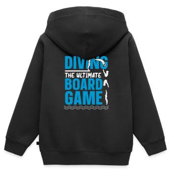 Diving Jumper Funny - Kids Premium Organic Zip-up Hoodie - black - Back - AI Model Kid Male (0cm)