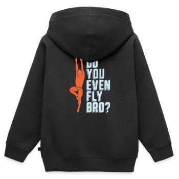 Diving Diving Funny - Kids Premium Organic Zip-up Hoodie - black - Back - AI Model Kid Male (0cm)