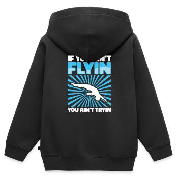 Diving Jumper Funny - Kids Premium Organic Zip-up Hoodie - black - Back - AI Model Kid Male (0cm)