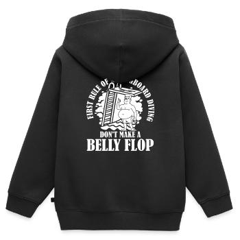 Diving Jumper Funny - Kids Premium Organic Zip-up Hoodie - black - Back - AI Model Kid Male (0cm)