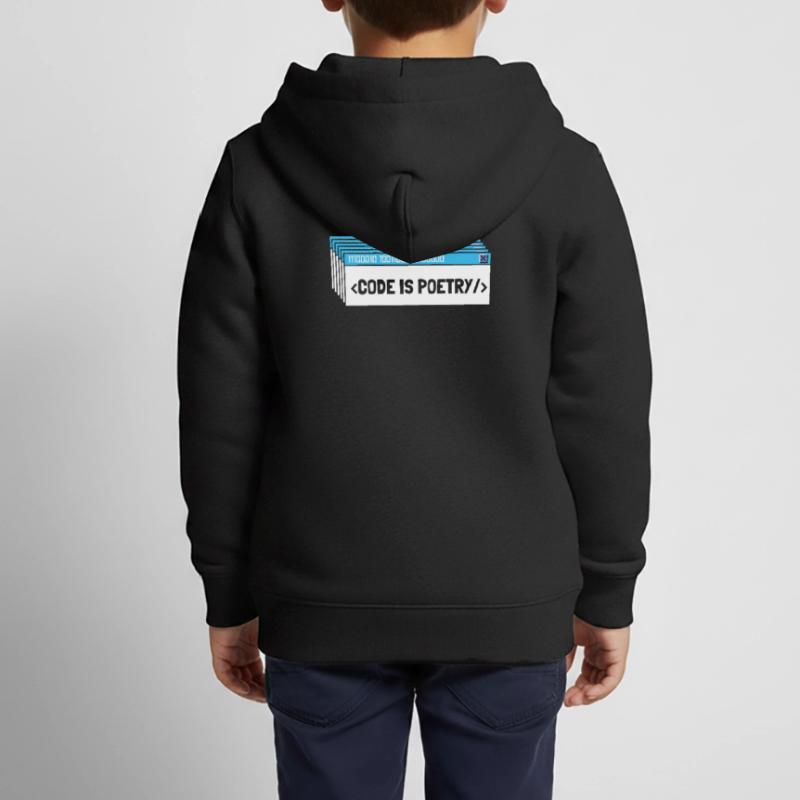 Entwickler Coder Programmierer Poesie Kinder Premium Organic Zip Hoodie